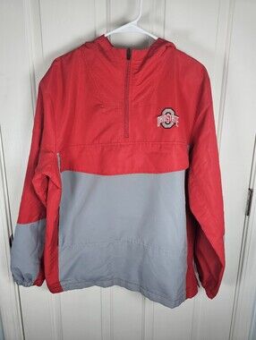 Colosseum Scarlet Ohio State Buckeyes Reloaded Anorak Half-Zip Jacket Size L